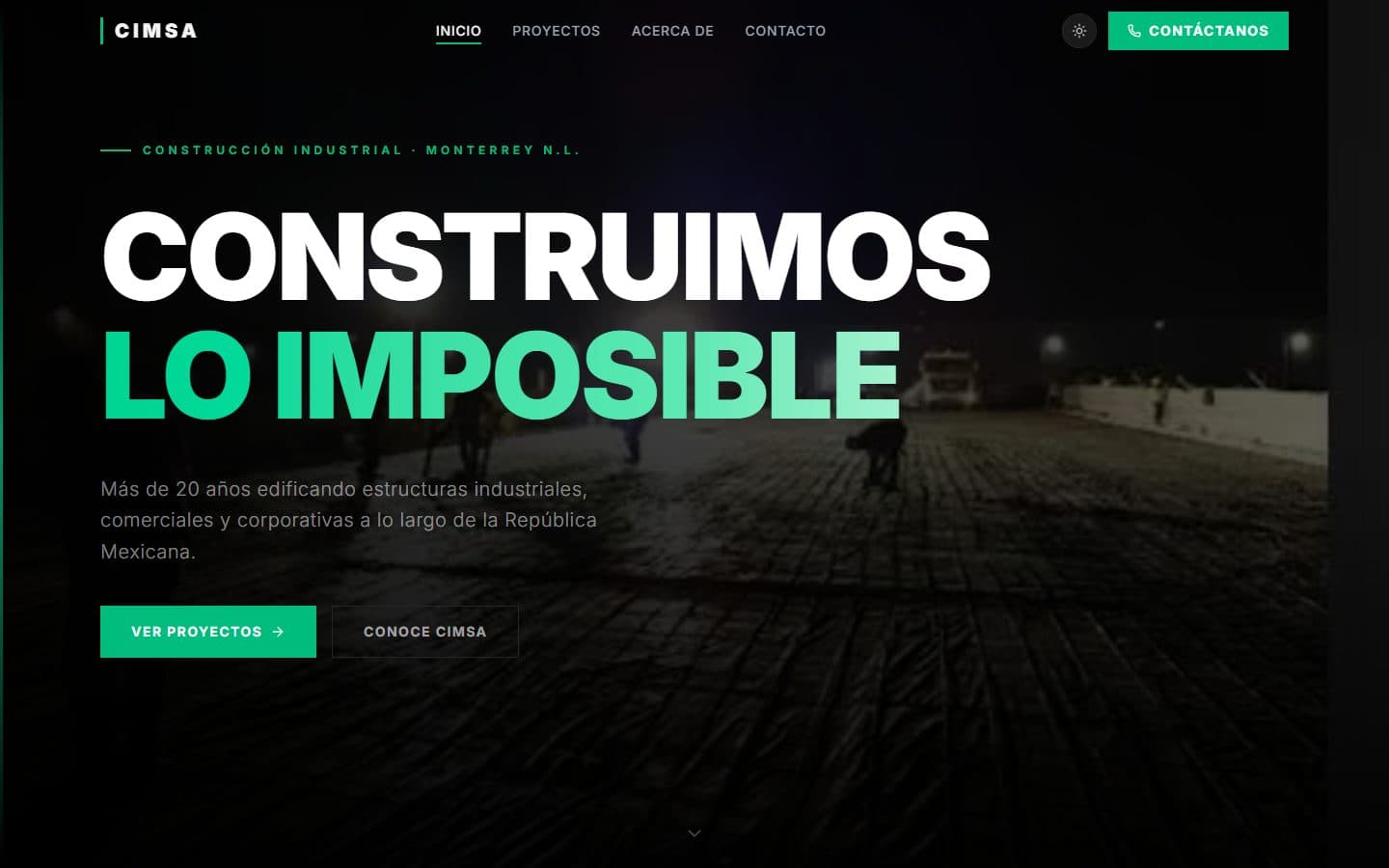 Captura de CIMSA Website